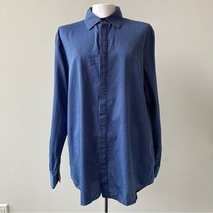 Calvin Klein Blue Button Down Shirt Men’s Classic Fit Casual Work Shirt